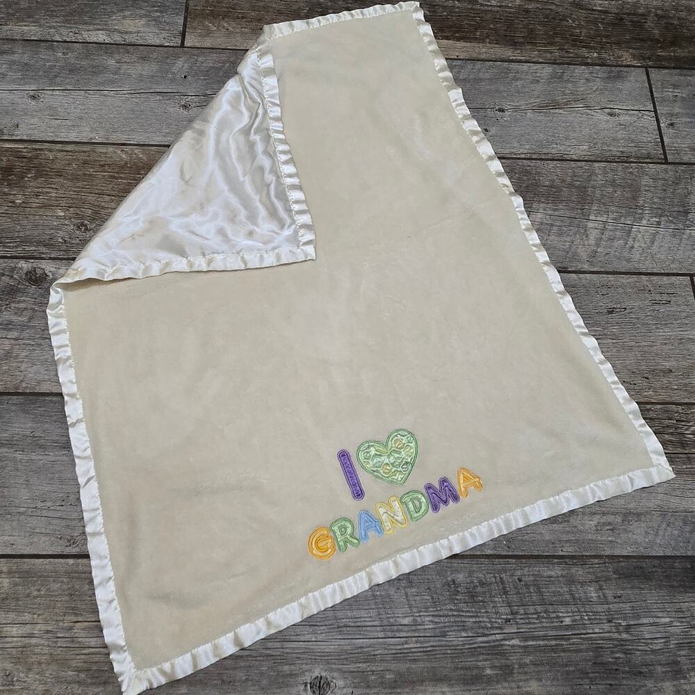 Beansprout Unisex I Love Grandma Baby Blanket, Approx 36" x 28"